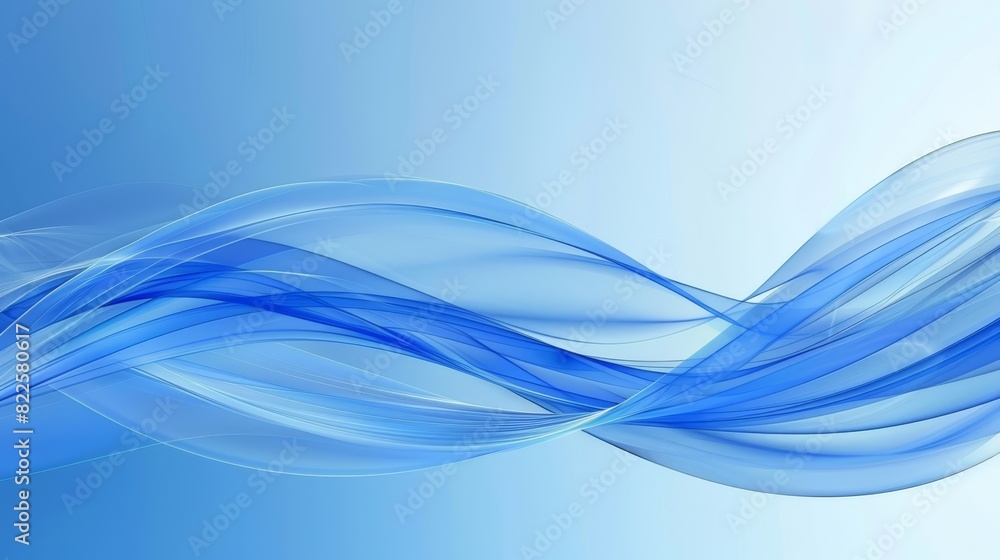 A crisp close-up of a blue wave against a lighter blue background Background features a expanse of light blue sky Midground showcases another layer of tranquil, light blue A crisp close-up of a blue wave against a lighter blue background Background features a expanse of light blue sky Midground showcases another layer of tranquil, light blue