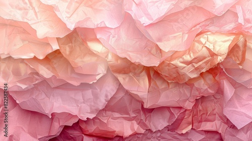 Pink chiffon fabric with shiny highlights.