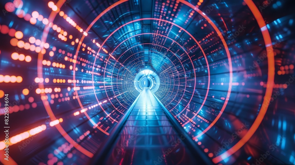 A sci-fi inspired spaceship corridor tunnel, perfect for futuristic tech themes.
A sci-fi inspired spaceship corridor tunnel, perfect for futuristic tech themes.