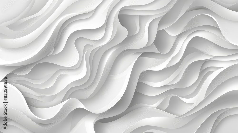  A close-up view of a white paper with a wavy texture, repeating in a undulating pattern, at the bottom half No need for the redundant mention of w