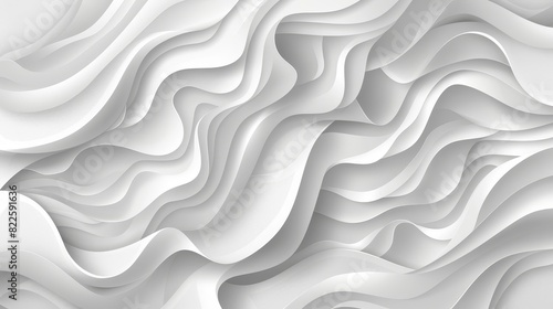  A close-up view of a white paper with a wavy texture, repeating in a undulating pattern, at the bottom half No need for the redundant mention of w