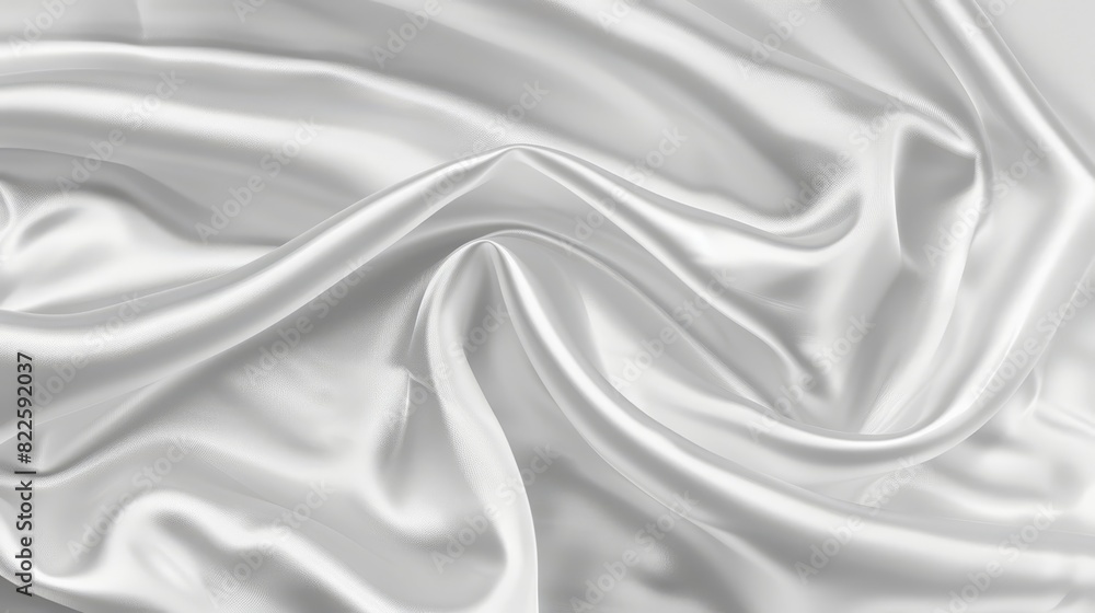 A tight shot of a pristine white fabric, featuring a distinct, smooth pattern in its core The texture suggests silk A tight shot of a pristine white fabric, featuring a distinct, smooth pattern in its core The texture suggests silk
