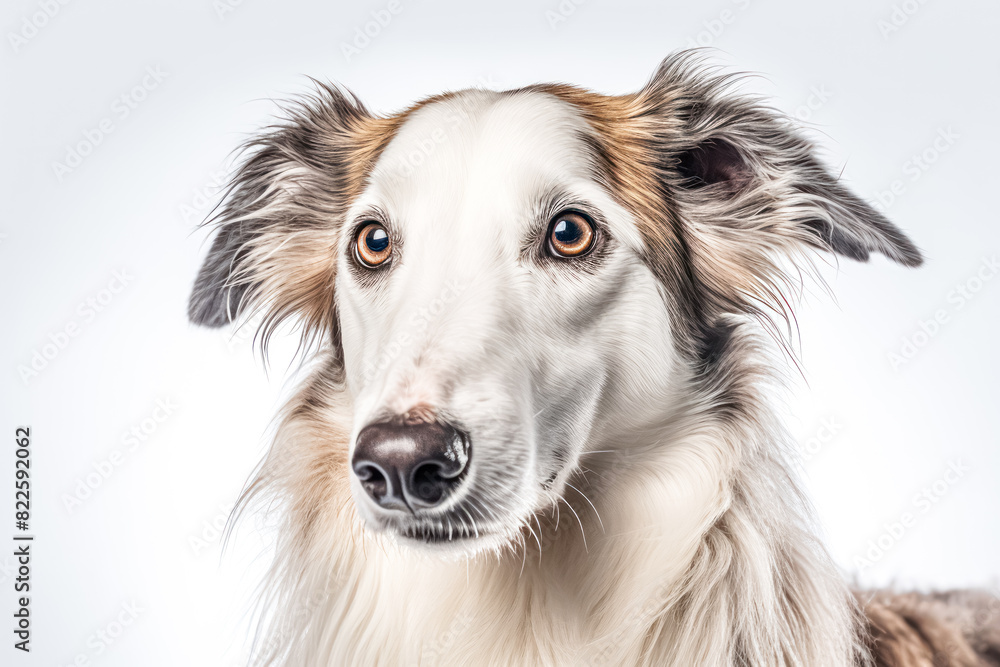 Fototapeta premium collie in studio setting against white backdrop, showcasing their playful and charming personalities in professional photoshoot.