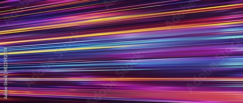 Abstract Colorful Horizontal Lines Digital Art Background