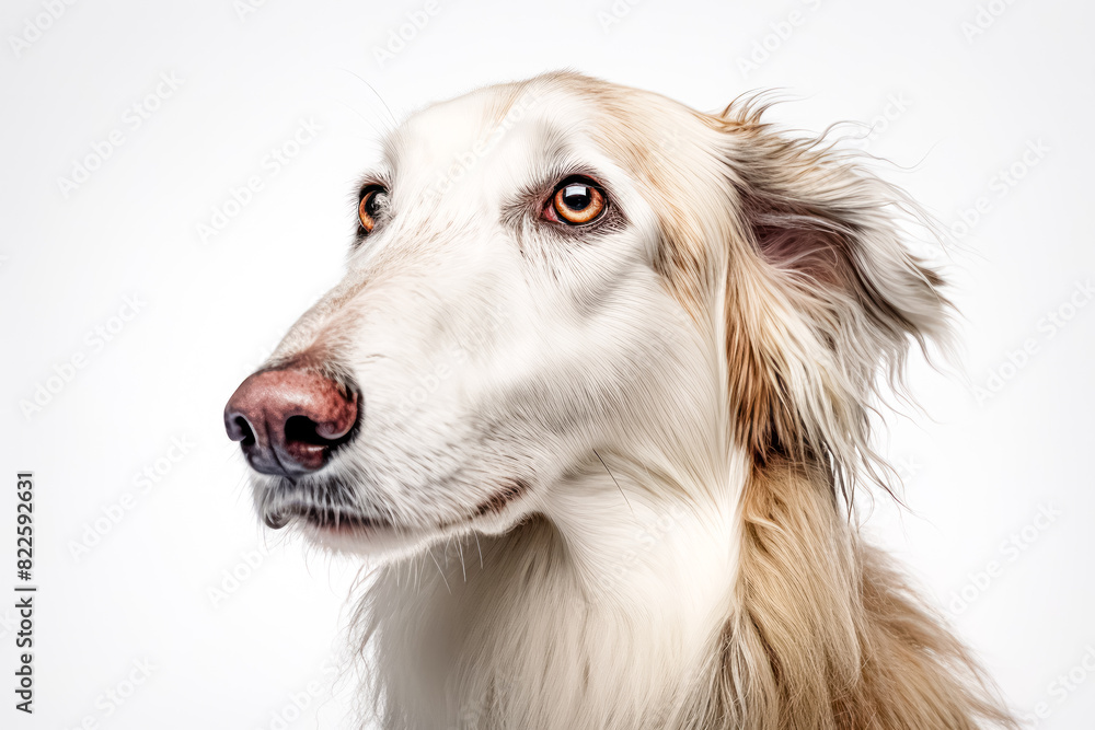 Fototapeta premium collie in studio setting against white backdrop, showcasing their playful and charming personalities in professional photoshoot.