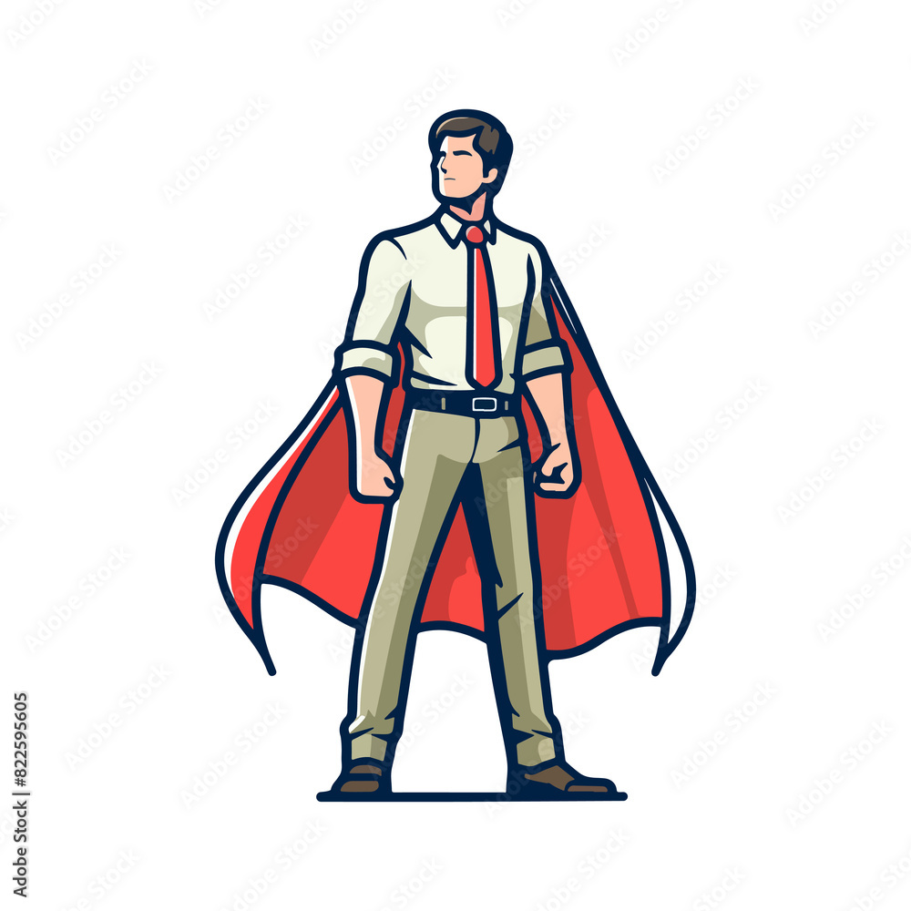 father hero concept for father's day character
