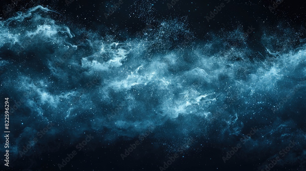 Cold Texture. Glitter Mist Abstract Background with Blue Color Shimmering Dust Particles Cold Texture. Glitter Mist Abstract Background with Blue Color Shimmering Dust Particles
