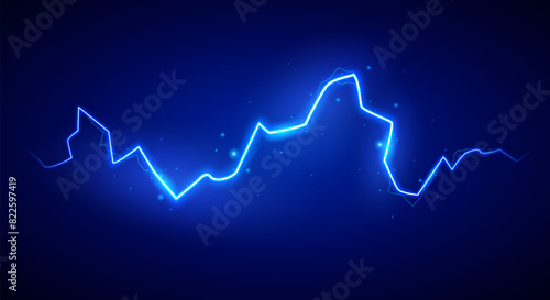 Blue Single High Energy Lightning