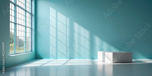 Sunlight Streaming into a Minimalist Room