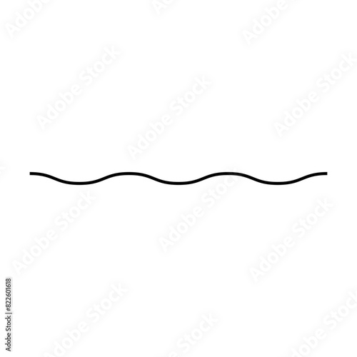 Wave line, abstract zigzag curves, seamless pattern texture design element illustration for background graphic 