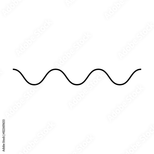Wave line, abstract zigzag curves, seamless pattern texture design element illustration for background graphic 