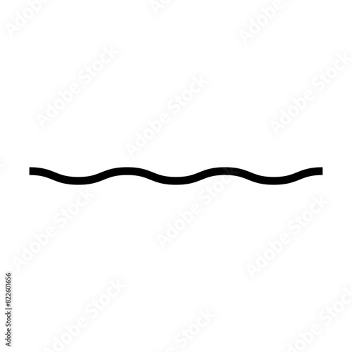 Wave line, abstract zigzag curves, seamless pattern texture design element illustration for background graphic 