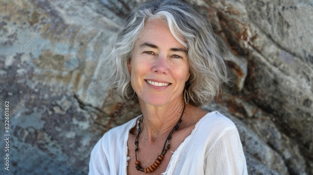 55 year old youthful female posing for a portrait 55 year old youthful female posing for a portrait