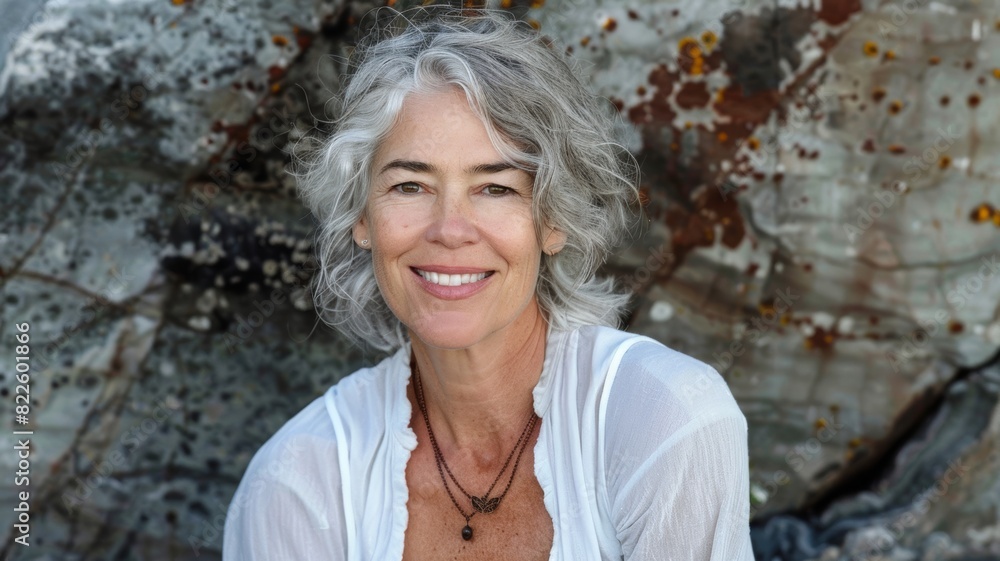 55 year old youthful female posing for a portrait 55 year old youthful female posing for a portrait