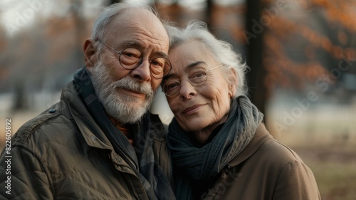 elderly couple portrait