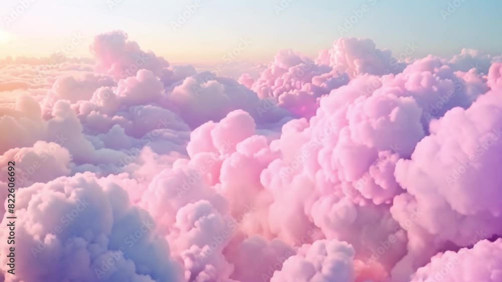 Pink clouds illuminated by the sun create a striking visual in the sky. Pink clouds illuminated by the sun create a striking visual in the sky.