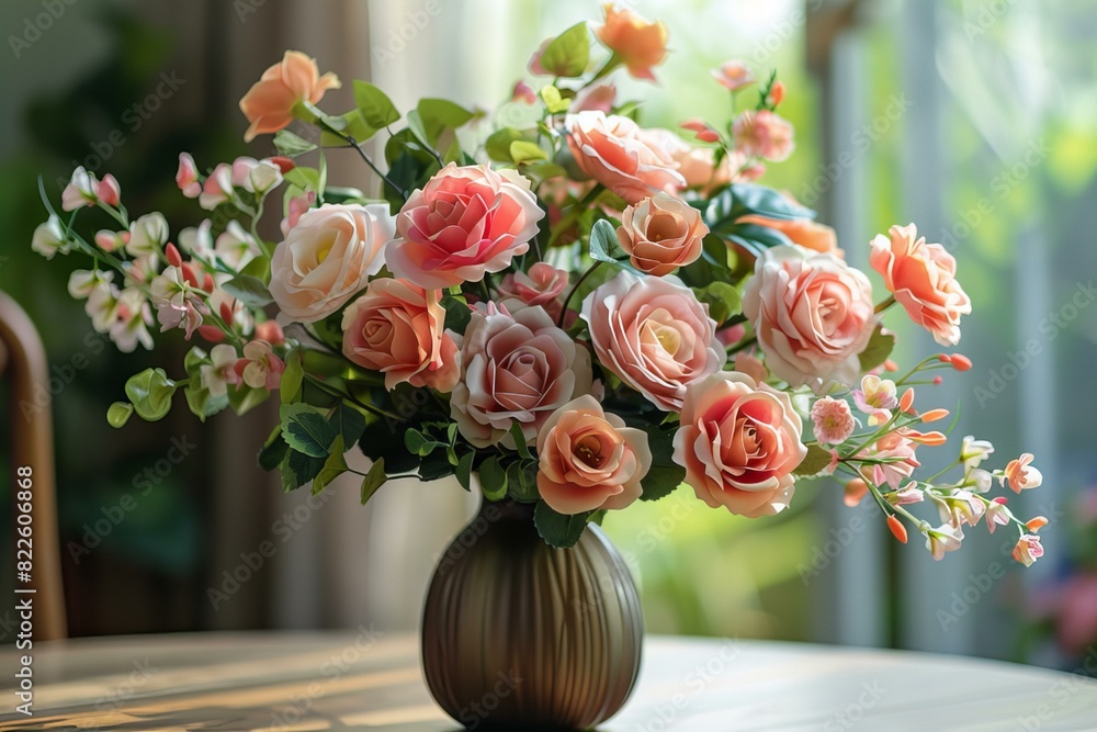 Vase flowers table window Vase flowers table window