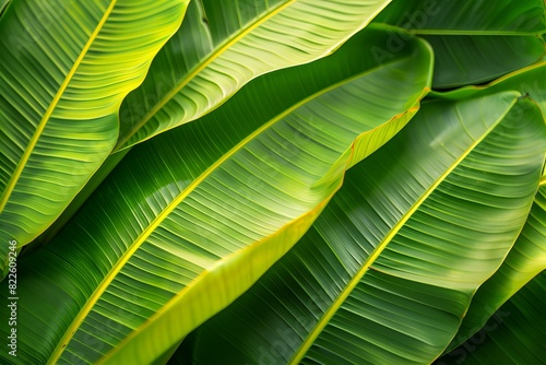 Green leafy plant with yellow stripes