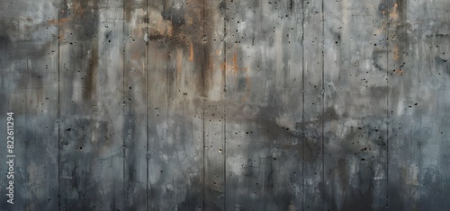 Aged Concrete Wall Texture with Weathered Gray and Brown Tones