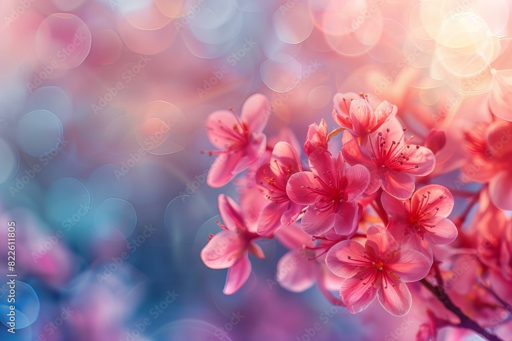 Close up pink flowers Close up pink flowers
