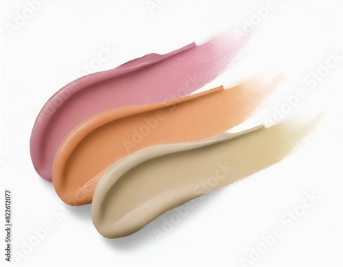 Cosmetics / Lipstick / Eyeshadow / Foundation smudge swatch