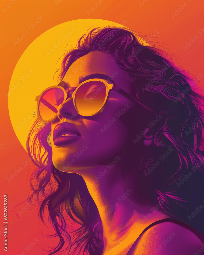 Woman with Sunglasses at Sunrise
Woman with Sunglasses at Sunrise