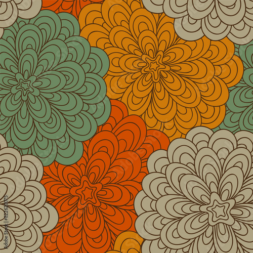 Konstfotografi Seamless floral pattern
