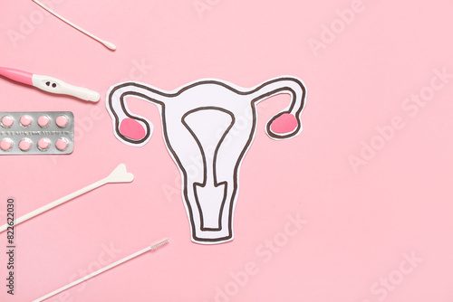 Paper uterus with pregnancy...