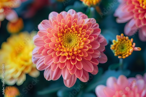 Colorful flower close-up