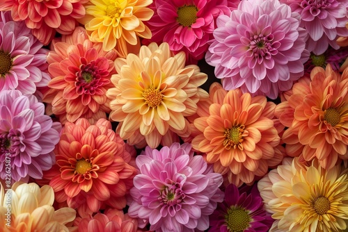 Bunch of multicolored flowers