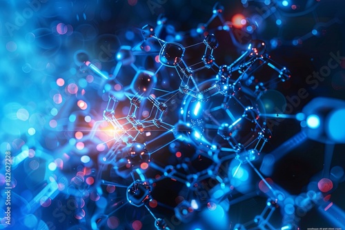 Wallpaper Mural Nanotechnology in Electronics and Medicine, High-tech Background Torontodigital.ca