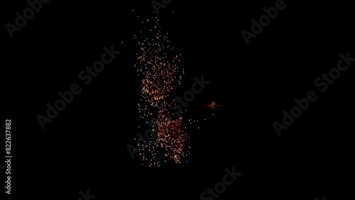 explosion in the dark - Magical Energy Explosion Shots Perfect for Dynamic Overlays and Special Effects photo