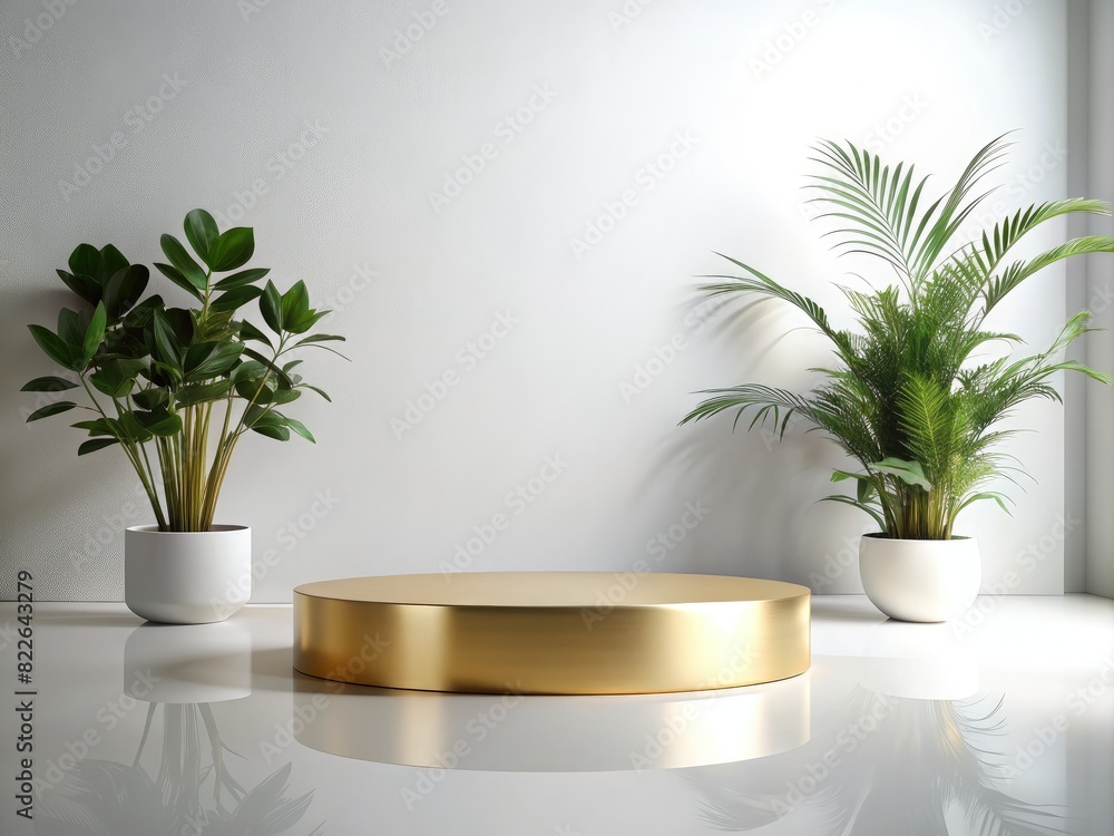 Minimal background. podium and white background for product presentation Minimal background. podium and white background for product presentation