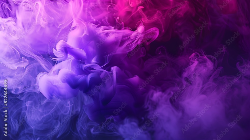 Abstract purple smoke as background wallpaper header