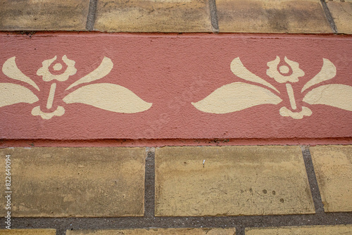 Old Casino, Hodmezovasarhely Hungary.Detail of the facade.High quality photo. photo