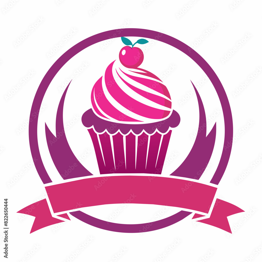Vector logo design template. Cake, cupcakes bakery sings.