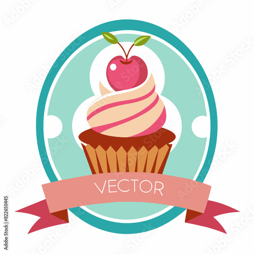 Vector logo design template. Cake  cupcakes bakery sings.