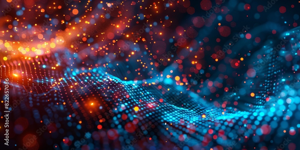 Digital abstract for technological operations, neural networks, AI, Digital abstract for technological operations, neural networks, AI,