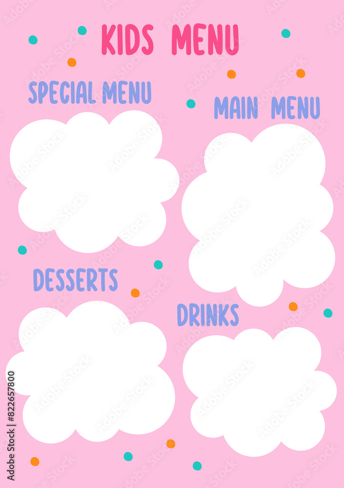 Kids Menu Page Kids Menu Page