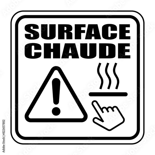 Logo surface chaude.