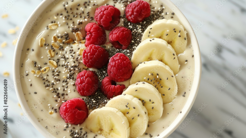 Smoothie Bowl with Bananas and Chia Seeds Smoothie Bowl with Bananas and Chia Seeds