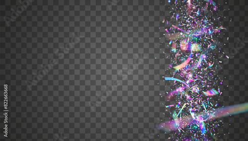 Party Effect. Foil Concept. Blue Retro Glitter. Unicorn Design. Glare Christmas Serpentine. Digital Flag. Birthday Burst. Festive Background. Purple Party Effect