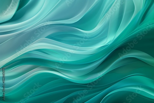 Wallpaper Mural : A cool abstract background in various shades of teal and turquoise, with fluid, wavy lines that mimic the gentle movement of water. Torontodigital.ca