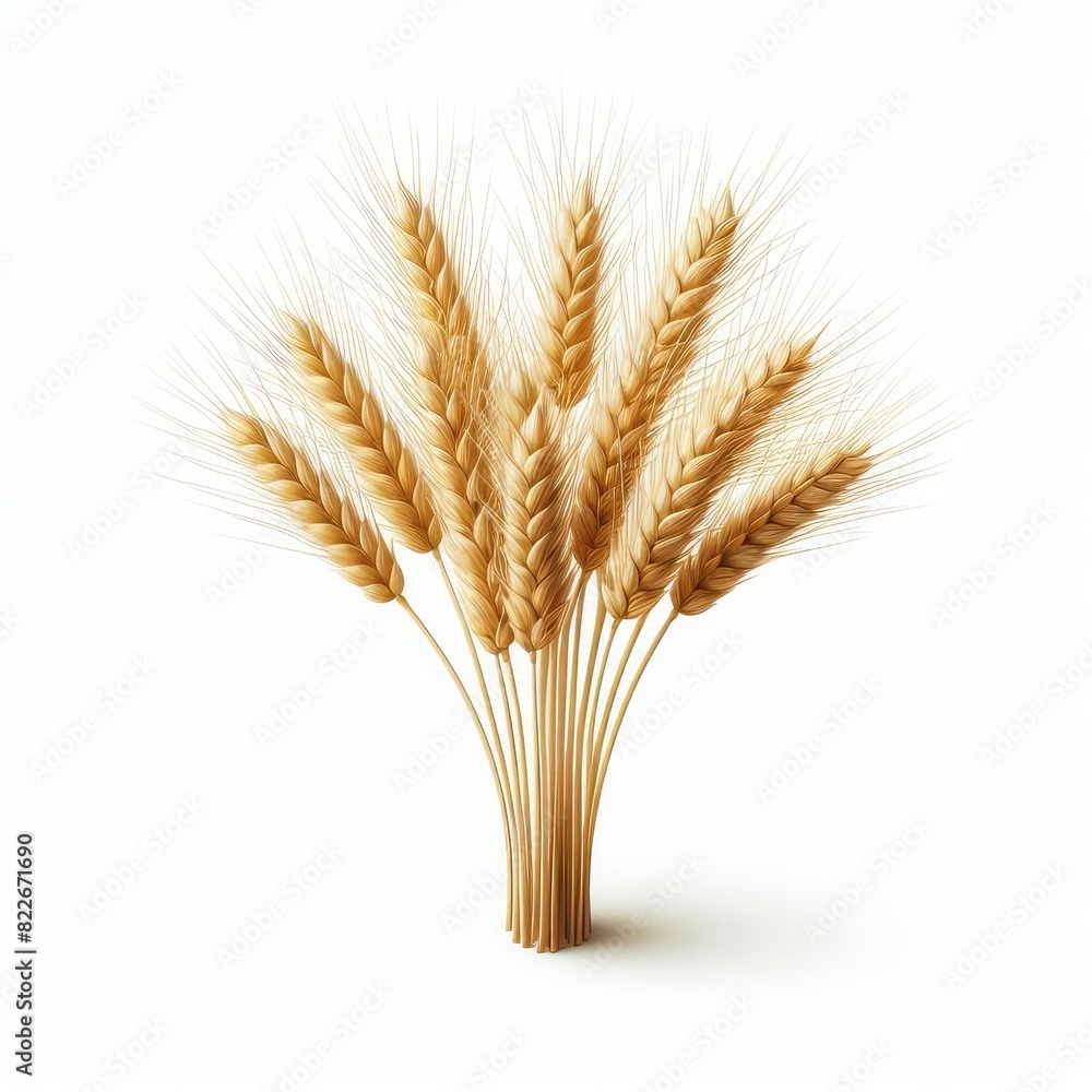 Wheat isolated on a white background
Wheat isolated on a white background