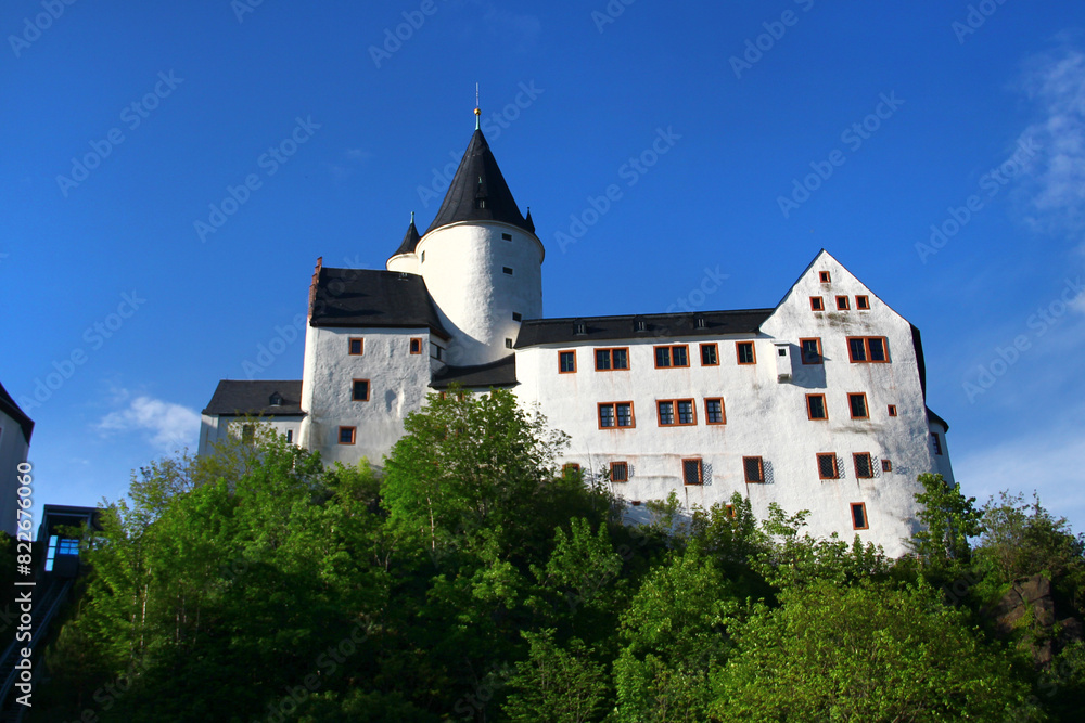 Schwarzenberg Castle in Schwarzenberg, in Saxony's district of Erzgebirgskreis, Germany
