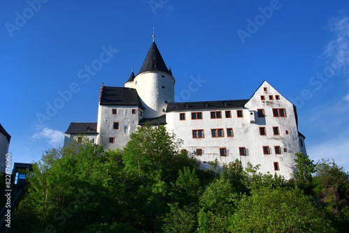 Schwarzenberg Castle in Schwarzenberg, in Saxony's district of Erzgebirgskreis, Germany
