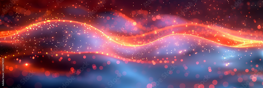 Abstract Tech Background with Empty Space and Banner Abstract Tech Background with Empty Space and Banner