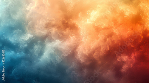 vibrant gradient clouds blurry teal white orange background and wallpaper