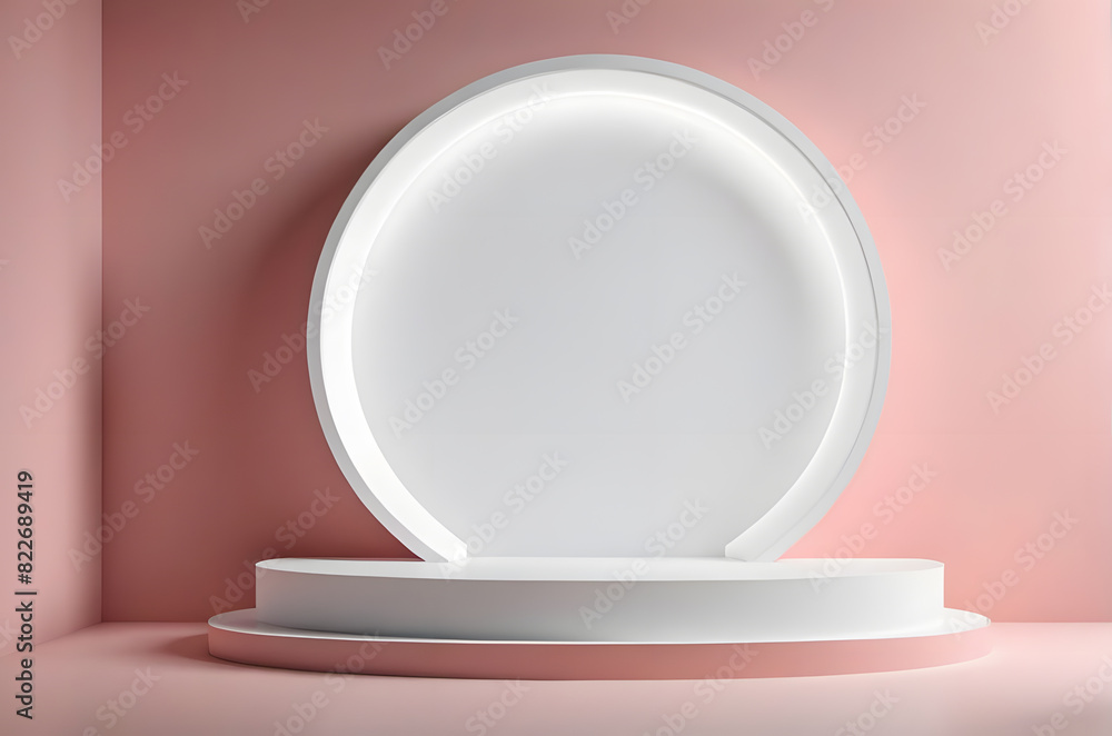 pink round oval circle 3d product podium placement, copy space, template mock-up beauty food advertisement, minimalistic pastel neutral color romantic cute woman girly pink round oval circle 3d product podium placement, copy space, template mock-up beauty food advertisement, minimalistic pastel neutral color romantic cute woman girly