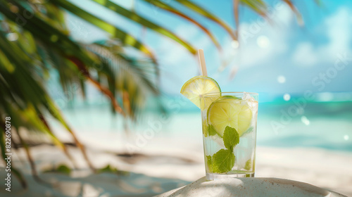 Cocktail on the beach photo
